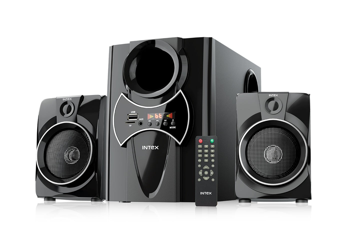 Intex 2100 Pro FMUB 2.1 Multimedia Speaker — Intex
