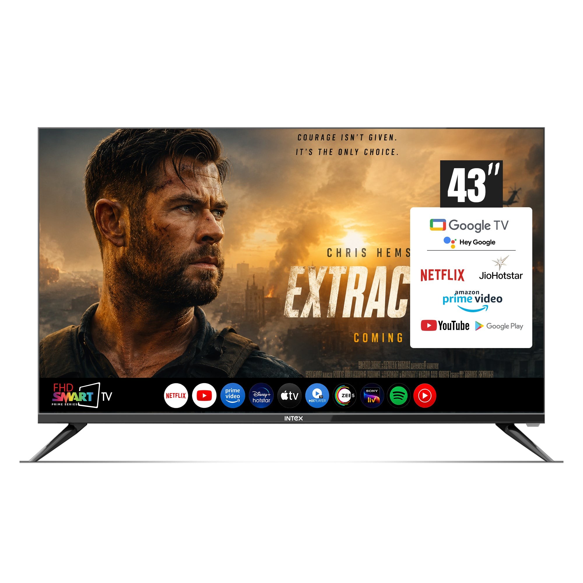 Intex 43-inch Full HD Google TV LED-GFV4307 — Intex