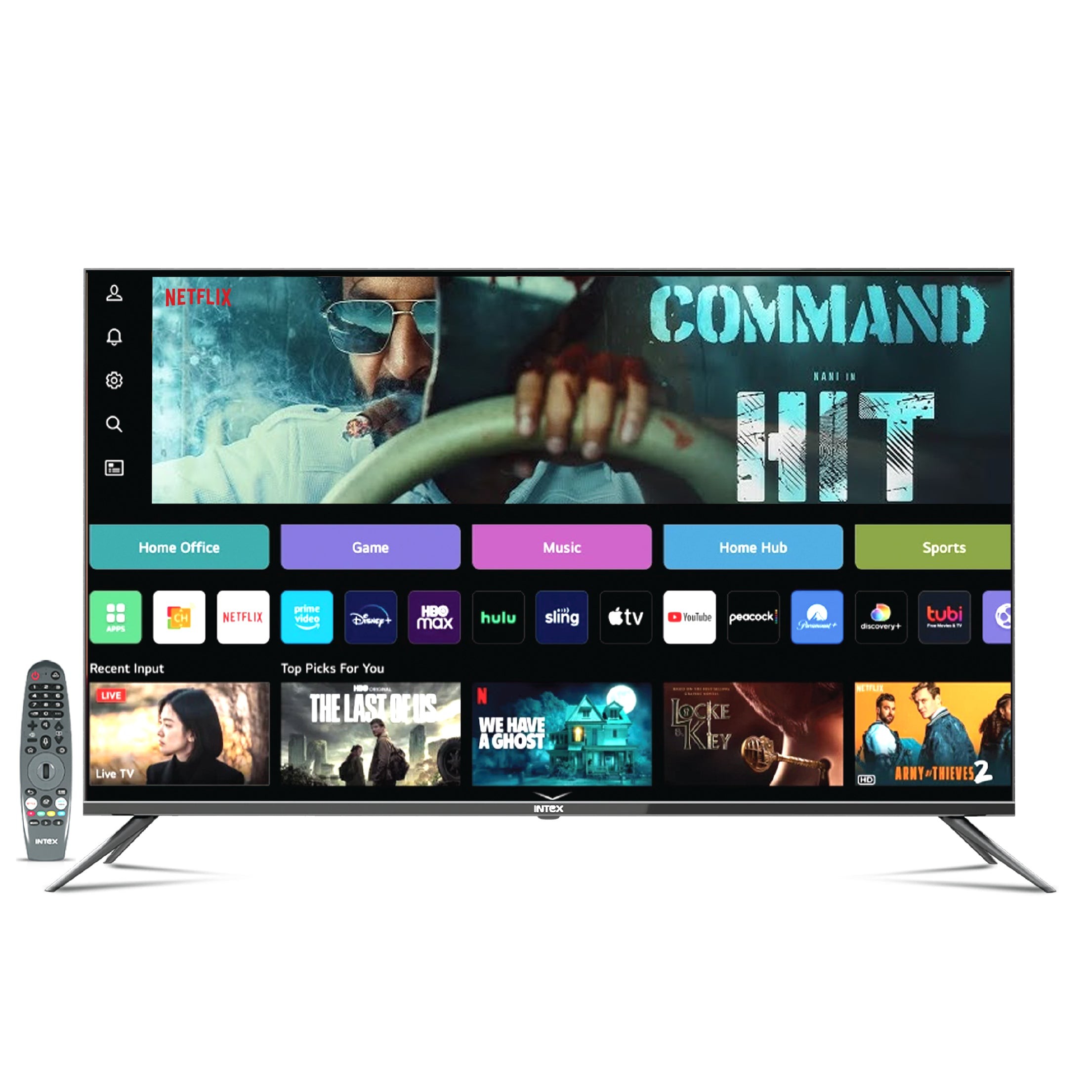 Intex 50-inch 4K UHD webOS Smart TV LED-WOS5025U — Intex