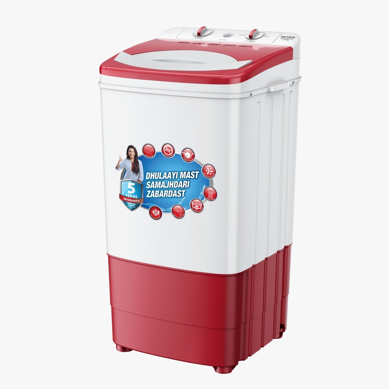 Intex 7.5 Kg Washer WS75PLRD — Intex