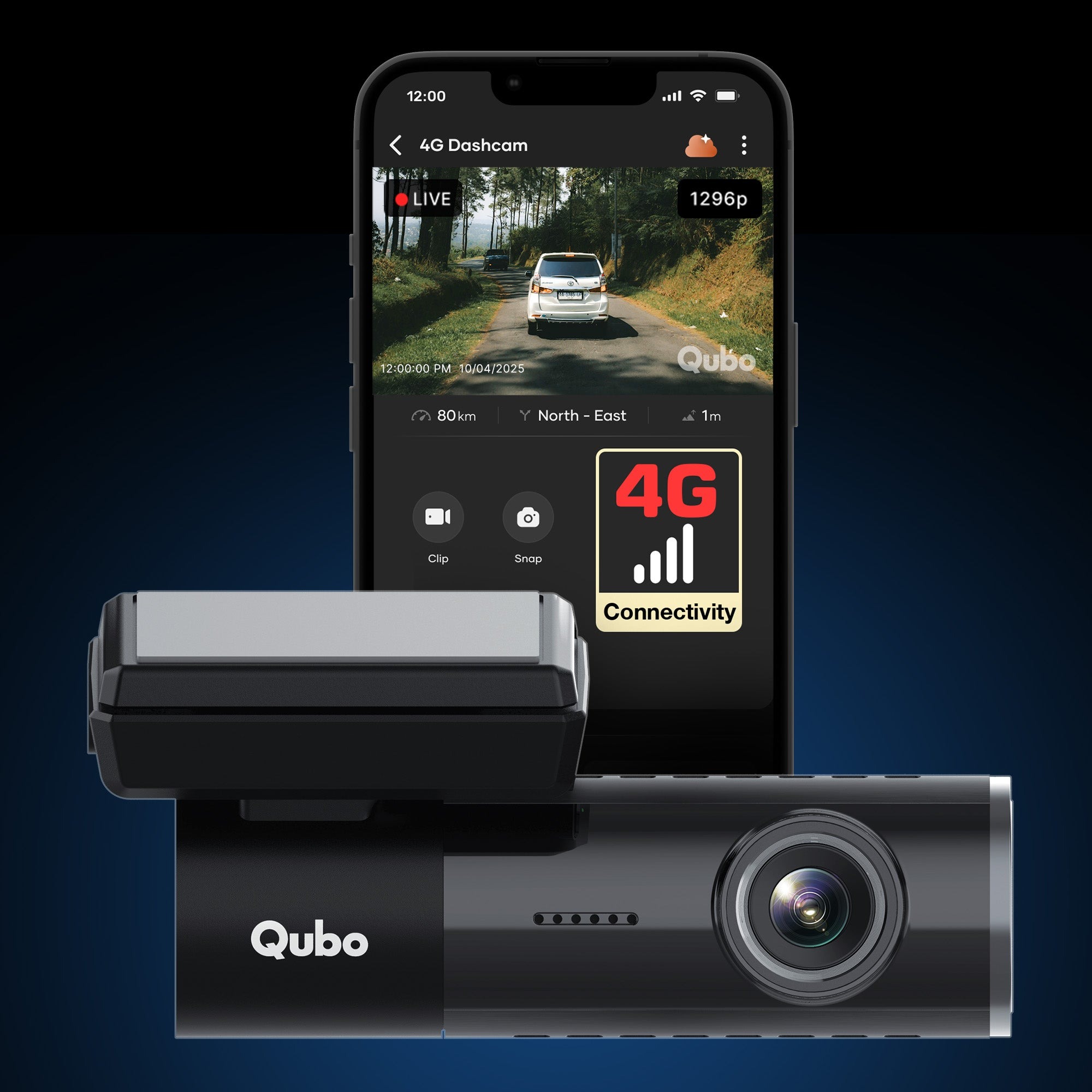 Dashcam 4G Live — Qubo