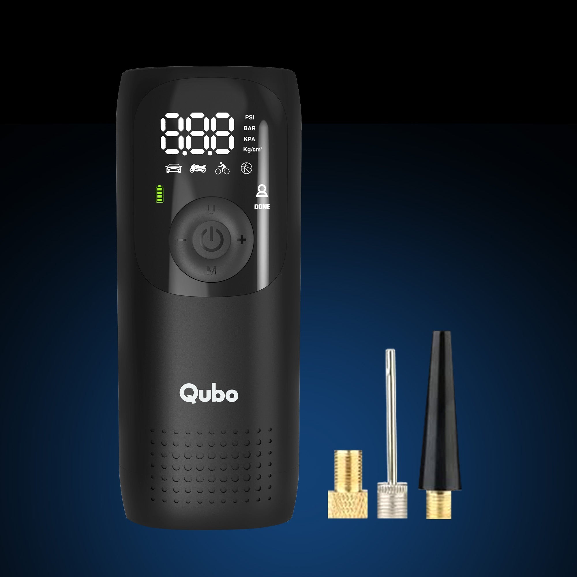 Tyre Pressure Inflator (5000 mAh Cordless) — Qubo