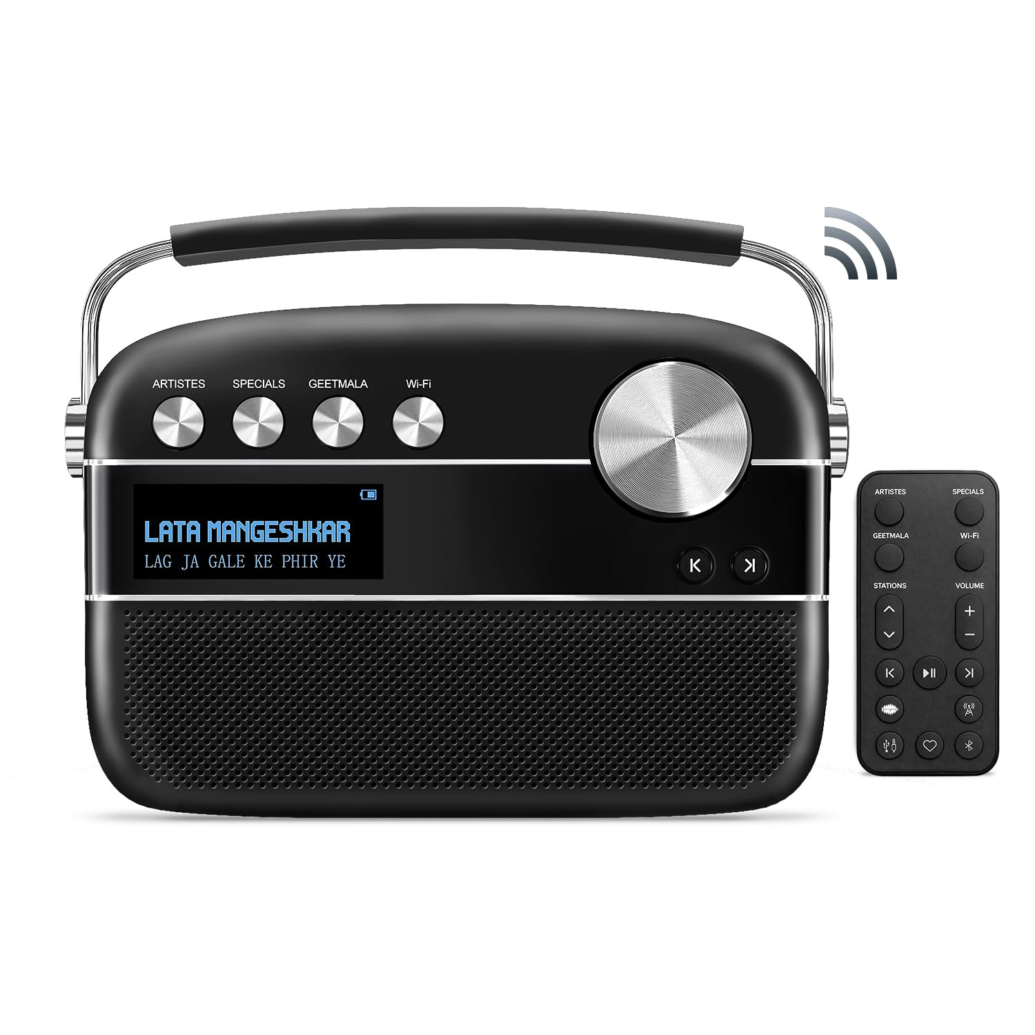 Carvaan 2.0 WiFi Classic Black — Saregama
