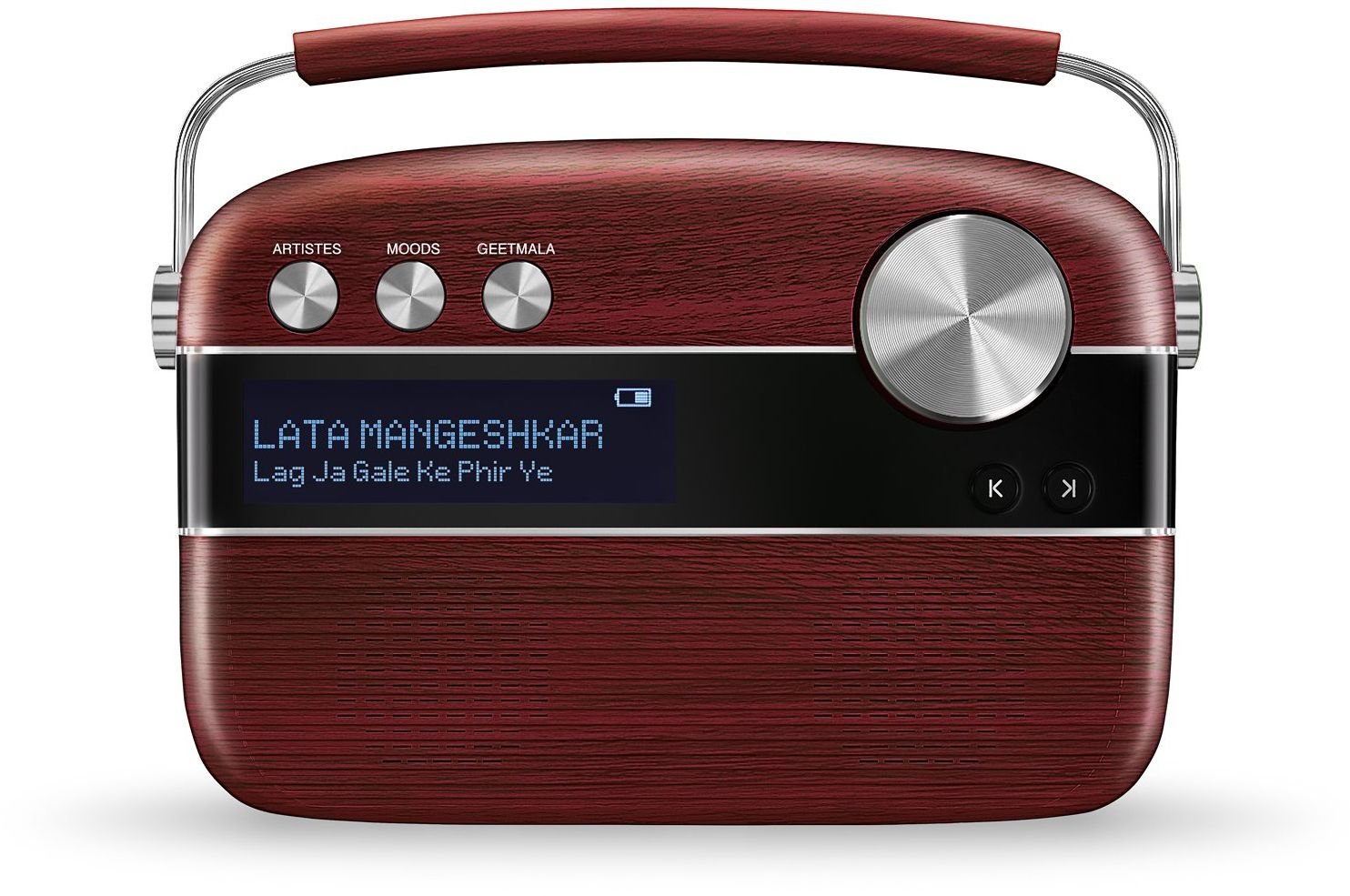 Carvaan Classic Hindi Cherrywood Red — Saregama