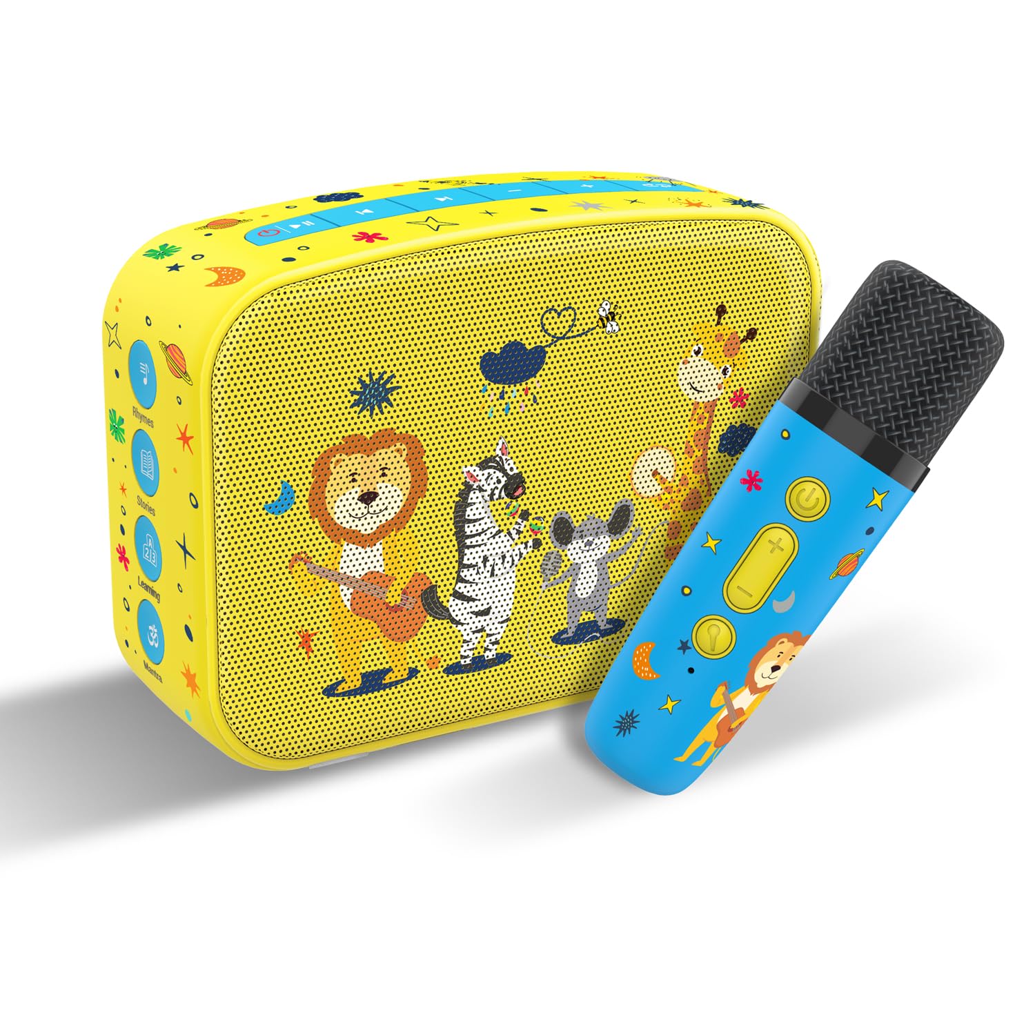Carvaan Mini Kids with Mic Baby Yellow — Saregama